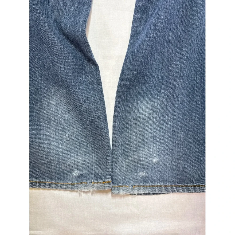 The Children's Place Boys Bootcut Jeans Blue Denim Size 12 Adjustable Waist